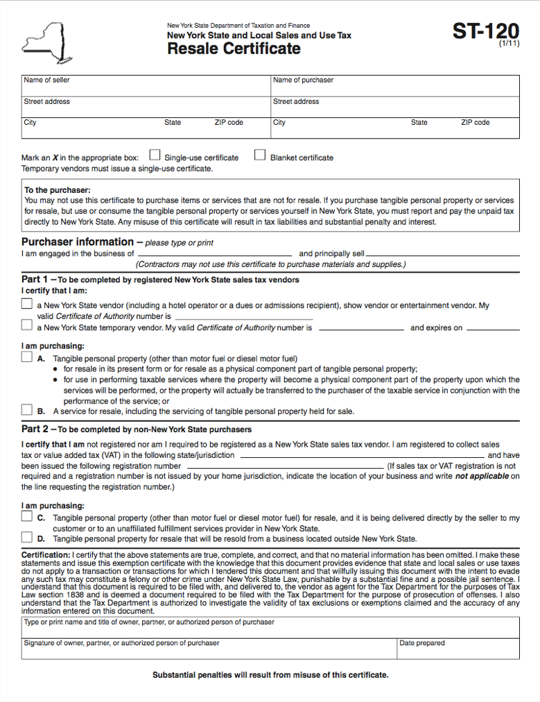 Tax Exemptions and Resale Certificates 1stDibs Support Center